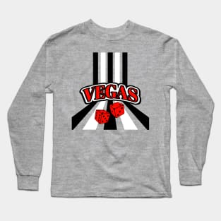 VEGAS Vacation Roll Of The Dice Red Long Sleeve T-Shirt